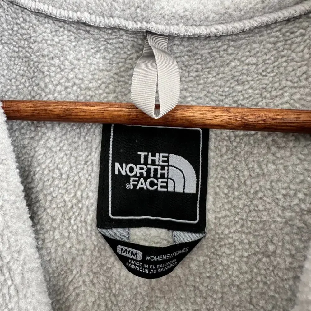 The North Face gray fleece zip up jacket size M